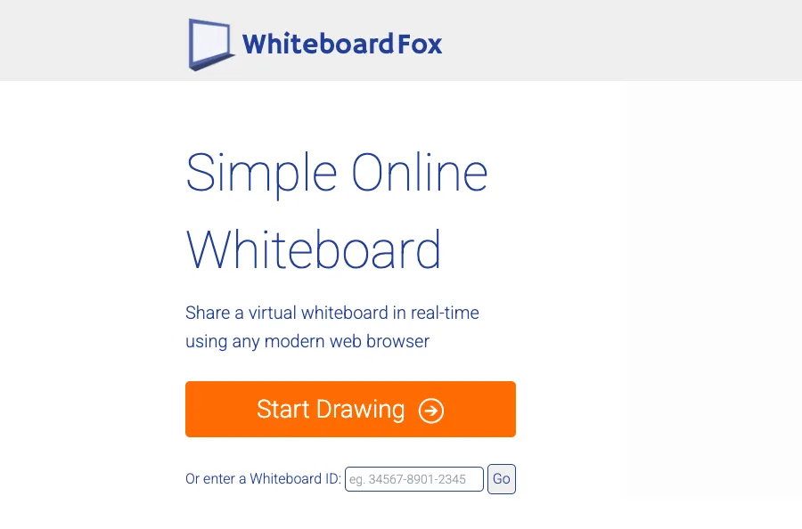 Screenshot of WhiteboardFox